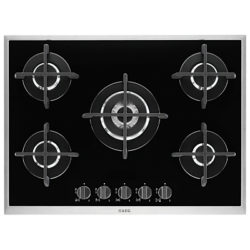 AEG HG795450XB Gas Hob, Black Glass